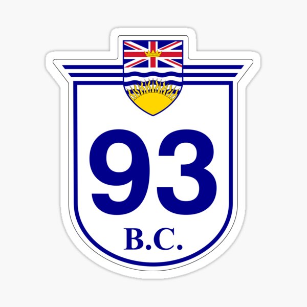 Item preview, BC Hwy 93  | Highway Shield Sign designed and sold by Transit Traveller.
