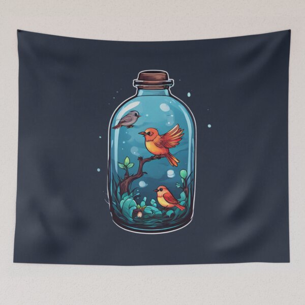 Item preview, Cool Bird Terrarium  designed and sold by Planetporridge.