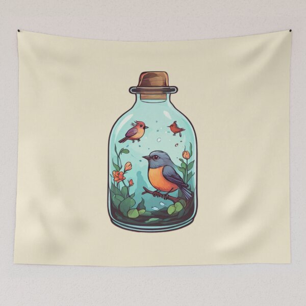 Item preview, Bird Terrarium Artwork designed and sold by Planetporridge.