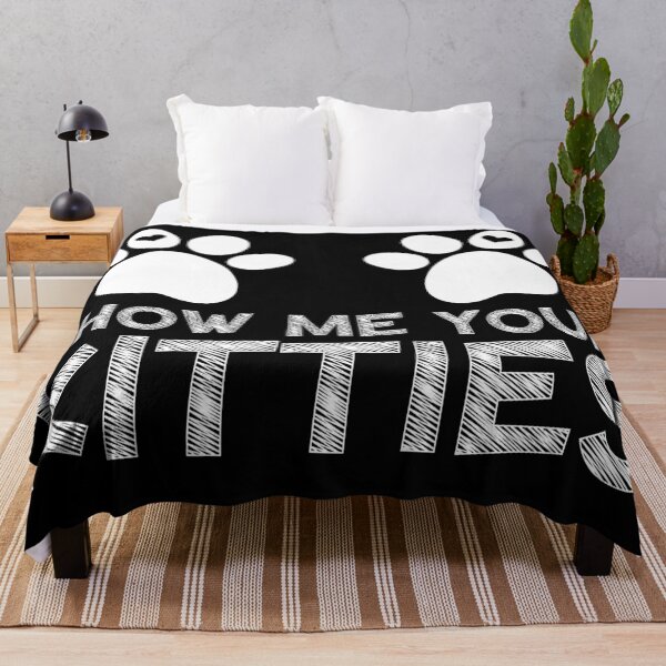 Item preview, Show me your kitties - cat humor designed and sold by EvergreenWhimsy.