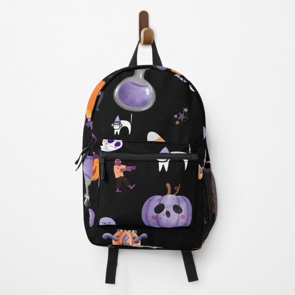 Item preview, Colorful Halloween Pattern seamless– Cute Spooky, pumpkin, Dracula designed and sold by SN-art-design.