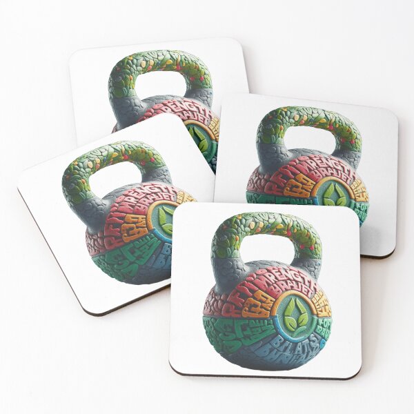 Item preview, Colorful Strength Engraved Kettlebell designed and sold by M--Y.