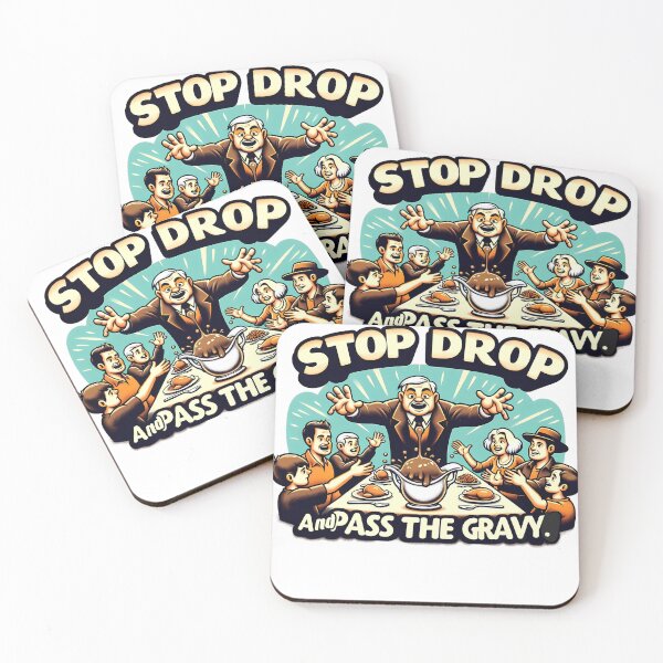 Item preview, Stop, Drop, and Pass the Gravy Funny, Thanksgiving shirt designed and sold by LoliDesignShop.