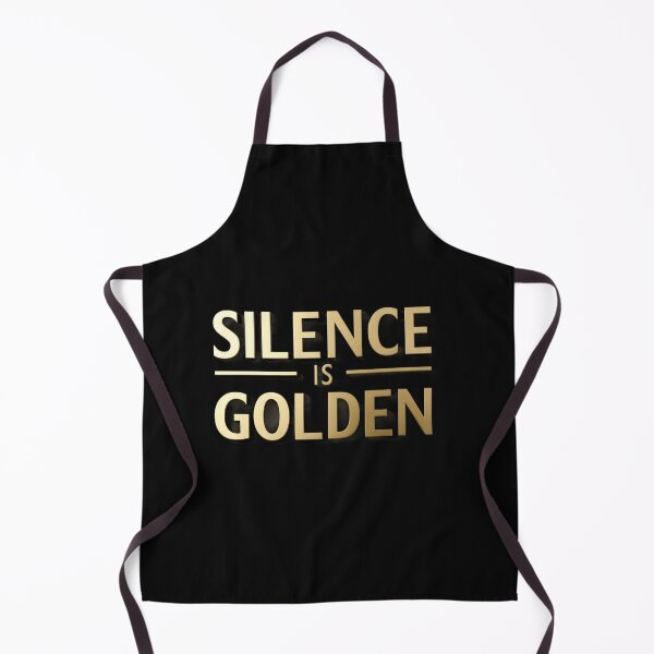 Item preview, "Silence is Golden - Typography T-Shirt" designed and sold by fashionsicon.
