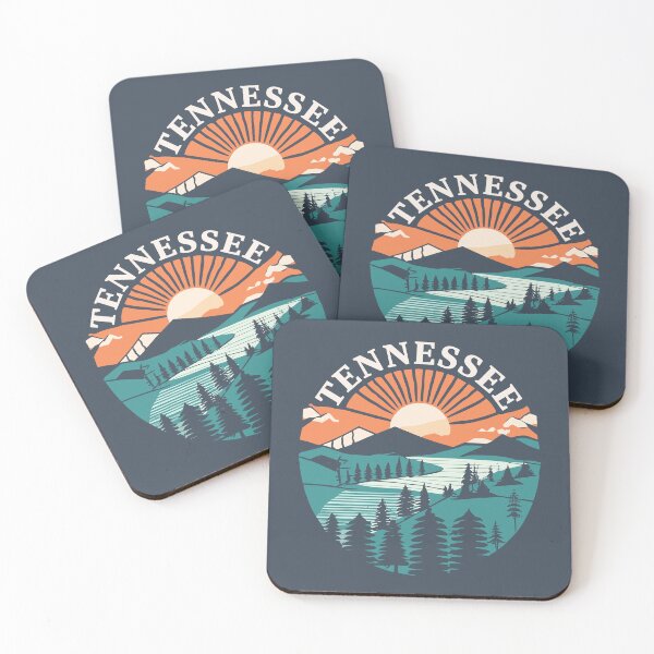 Item preview, Tennessee - Vintage Sunset - Colorful Illustration designed and sold by Amazing States of America.