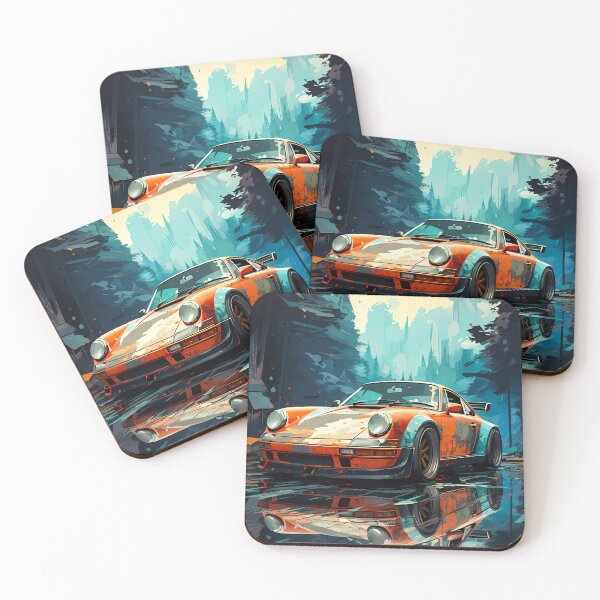 Item preview, Classic Racing Car Reflects In Wet Road designed and sold by RevUpDesign.