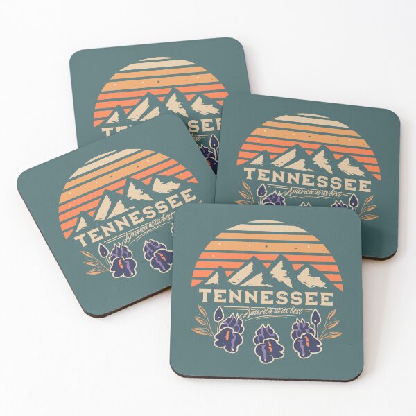 Item preview, Tennessee - Vintage Sunset - Colorful Illustration designed and sold by Amazing States of America.
