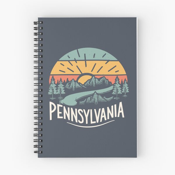 Item preview, Pennsylvania - Vintage Sunset - Colorful Illustration designed and sold by Amazing States of America.