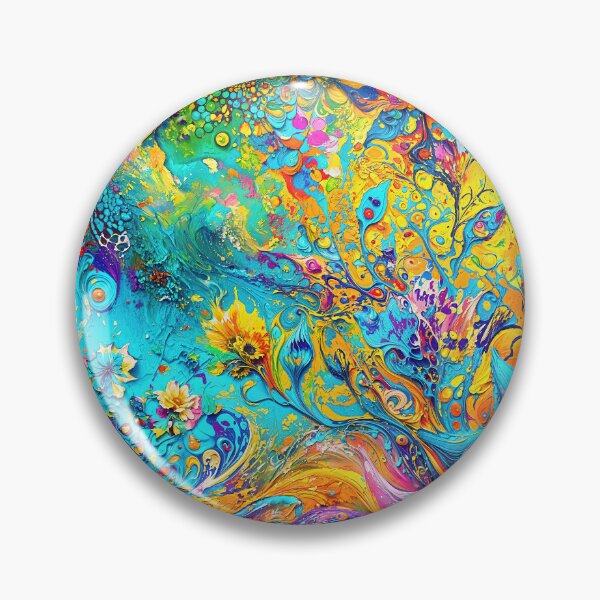 Item preview, Vibrant Ecosystem of Abstract Blossoms designed and sold by blackhalt.