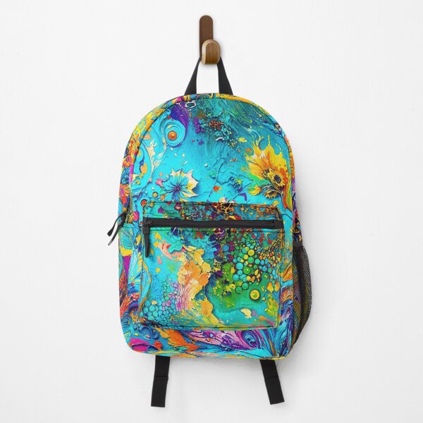 Item preview, Vibrant Ecosystem of Abstract Blossoms designed and sold by blackhalt.