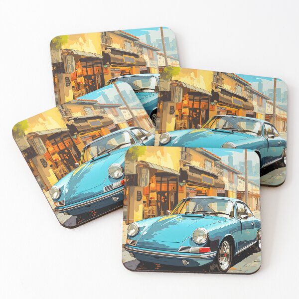 Item preview, Vintage Sports Car On A Sunlit City Street designed and sold by RevUpDesign.