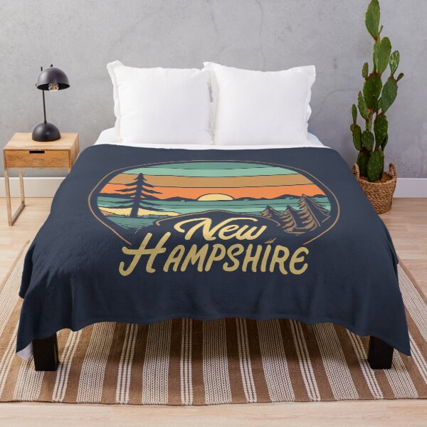 Item preview, New Hampshire - Vintage Sunset - Colorful Illustration designed and sold by Amazing States of America.