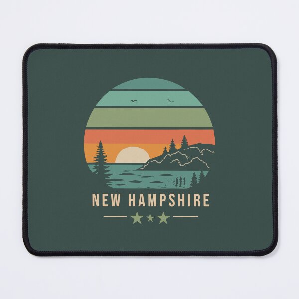 Item preview, New Hampshire - Vintage Sunset - Colorful Illustration designed and sold by Amazing States of America.