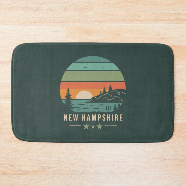 Item preview, New Hampshire - Vintage Sunset - Colorful Illustration designed and sold by Amazing States of America.
