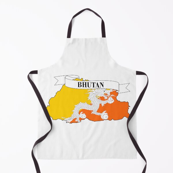 Item preview, bhutan flag map designed and sold by visual adventures.