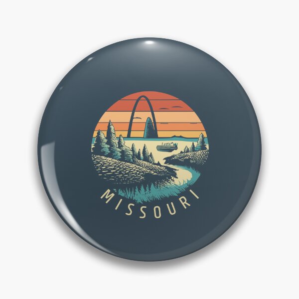 Item preview, Missouri - Vintage Sunset - Colorful Illustration designed and sold by Amazing States of America.