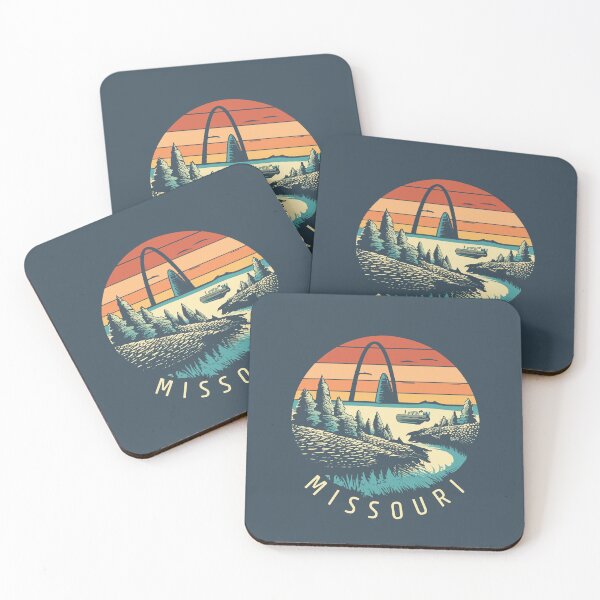 Item preview, Missouri - Vintage Sunset - Colorful Illustration designed and sold by Amazing States of America.