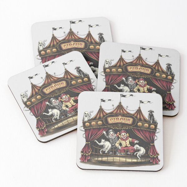Item preview, Vintage Haunted Circus With Creepy Clowns designed and sold by Itsheartshop.