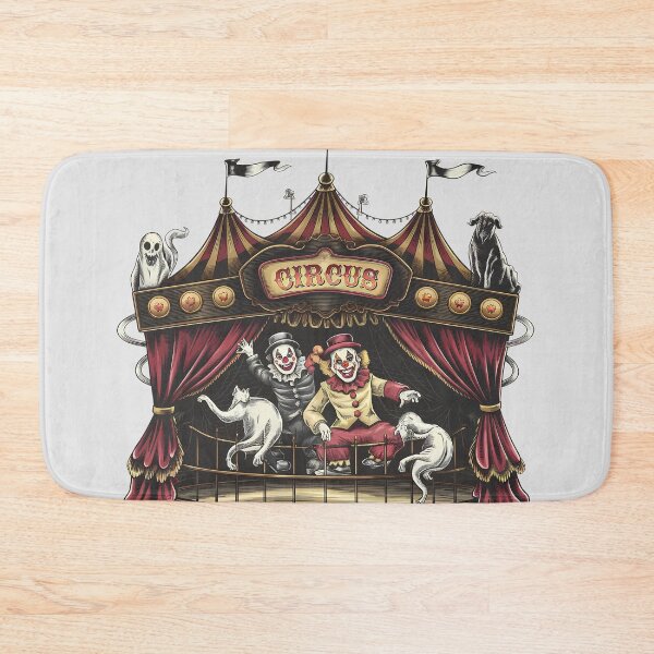 Item preview, Vintage Haunted Circus With Creepy Clowns designed and sold by Itsheartshop.