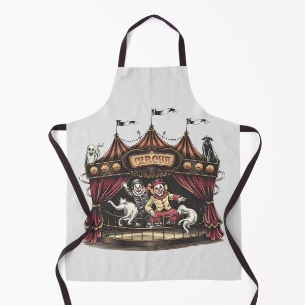 Item preview, Vintage Haunted Circus With Creepy Clowns designed and sold by Itsheartshop.