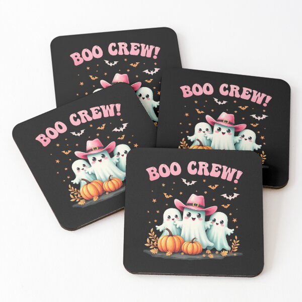 Item preview, Boo Crew, Cute Ghost with cowboyhat, Halloween gift designed and sold by creationen-surihs.