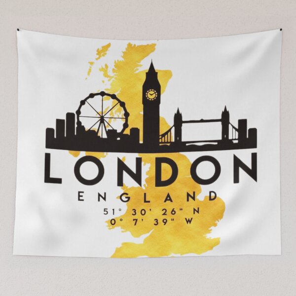 Item preview, London Skyline Art – Iconic England Cityscape designed and sold by BubbleSpy.