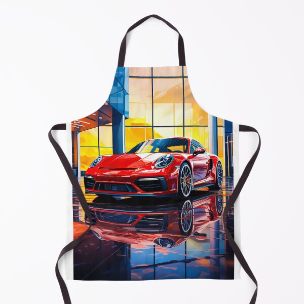 Item preview, Sleek Red Sports Car In Modern Showroom designed and sold by RevUpDesign.