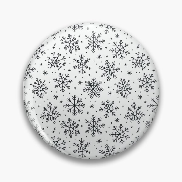 Artikelvorschau, Schwarze Schneeflocken auf weißem Hintergrund, Wintersaison, Weihnachtsdeko, Winterdeko, Winter, Gothic, Weihnachtsgotik, weißer Hintergrund entworfen und verkauft von navitalidesign.