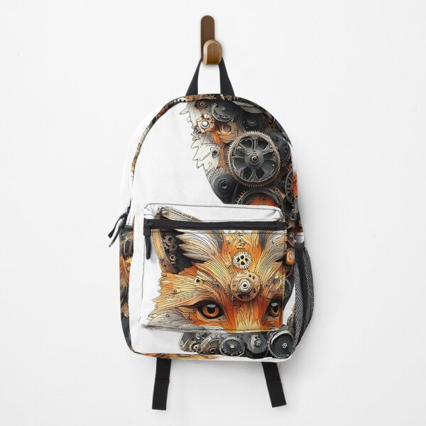 Item preview, Steampunk Fox: Intricate Mechanical Gears and Animal Art Design designed and sold by Creet-Design.