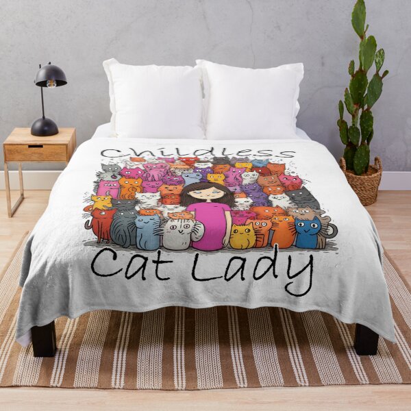 Item preview, Childless Cat Lady designed and sold by SlackerThreads.