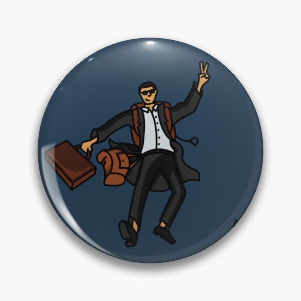 Item preview, DB Cooper, peace out designed and sold by Stuc - Quality Stickers.