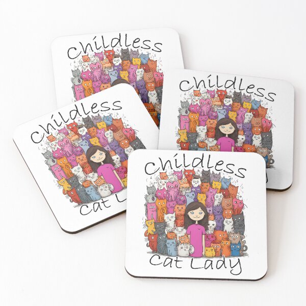 Item preview, Childless Cat Lady designed and sold by SlackerThreads.