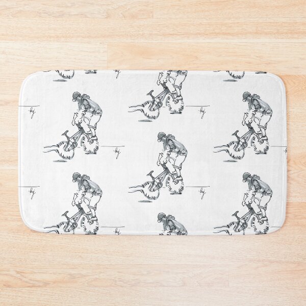 Item preview, BMX flatland monochrome drawing designed and sold by MikeJory.