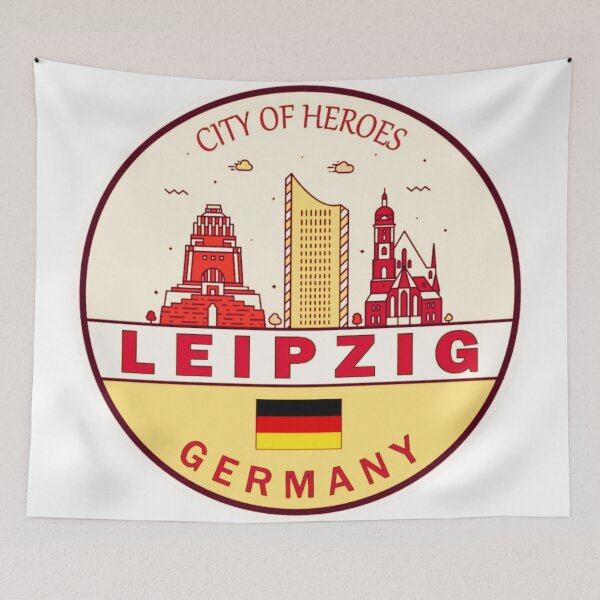 Item preview, Leipzig Skyline Art – Iconic Germany Cityscape designed and sold by BubbleSpy.