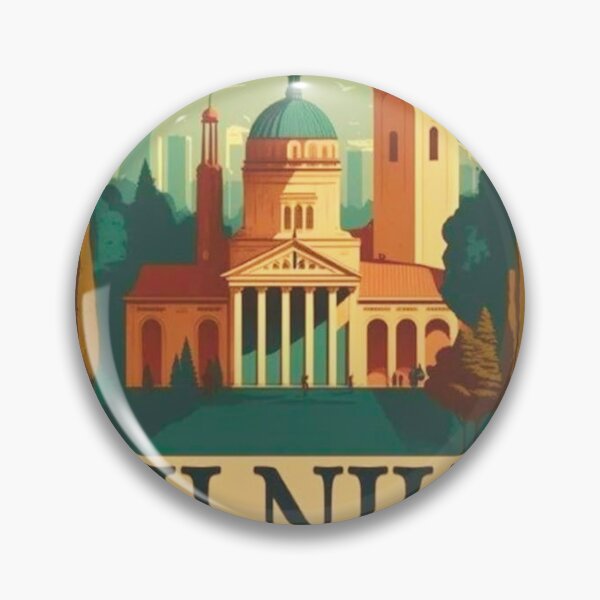 Item preview, Vilnius Lithuania Vintage Travel designed and sold by BubbleSpy.