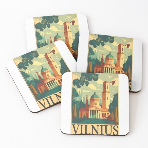 Item preview, Vilnius Lithuania Vintage Travel designed and sold by BubbleSpy.