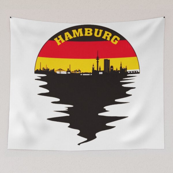 Item preview, Hamburg Skyline Art – Iconic Germany Cityscape designed and sold by BubbleSpy.