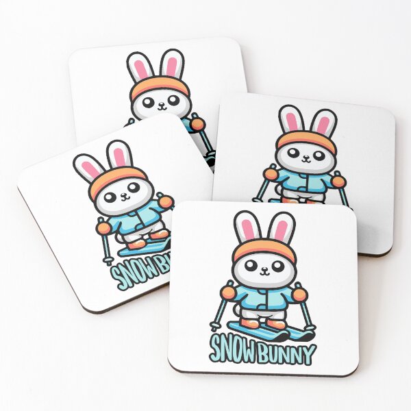 Item preview, Snowbunny! Cute Skiing Bunny Pun! designed and sold by PMCreative.