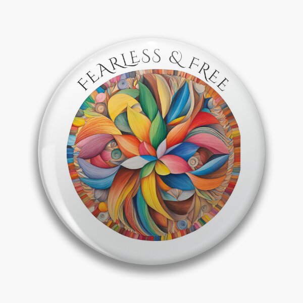 Item preview, Fearless & Free Vivid Color Pattern Design designed and sold by Our Bible Journey.