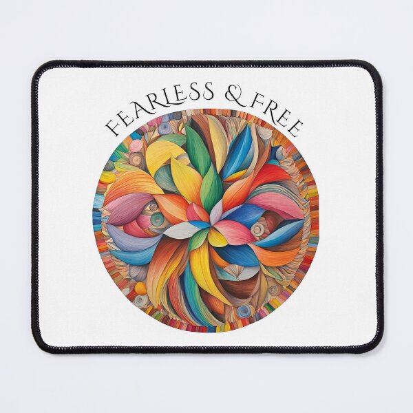 Item preview, Fearless & Free Vivid Color Pattern Design designed and sold by Our Bible Journey.