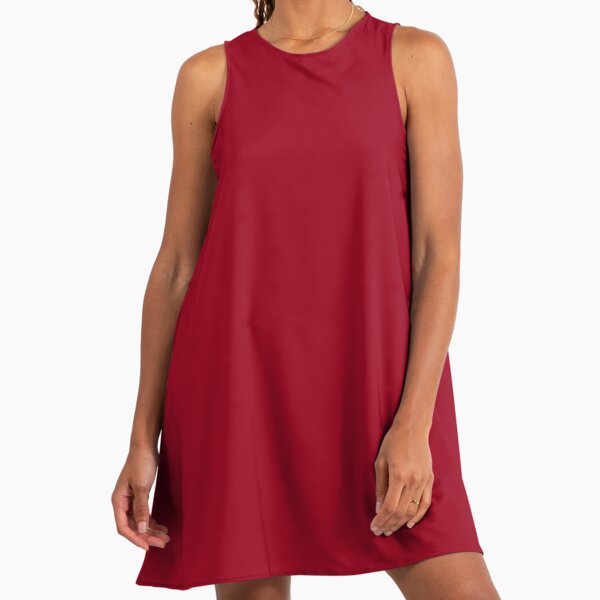 Dark Red" A-Line Dress for Sale by SolidColors | Redbubble