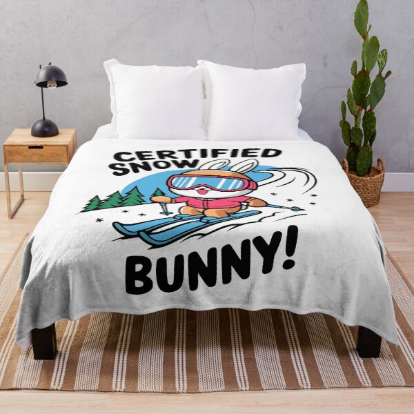 Item preview, Certified Snow Bunny! Funny Skiing Bunny Pun designed and sold by PMCreative.