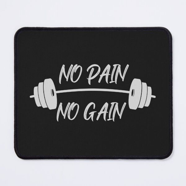 Item preview, No pain no gain fitness funny gym quote designed and sold by CameltStudio.
