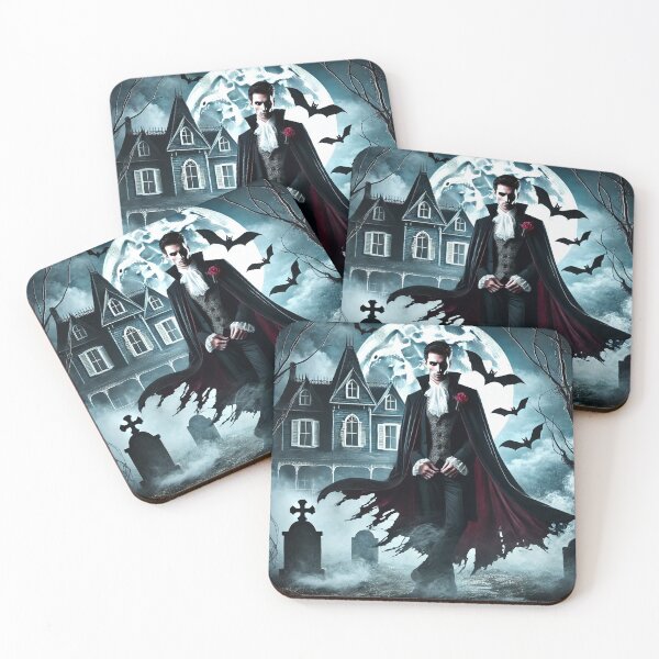 Item preview, Gothic Vampire with Haunted Mansion and Full Moon designed and sold by ZetaDream.