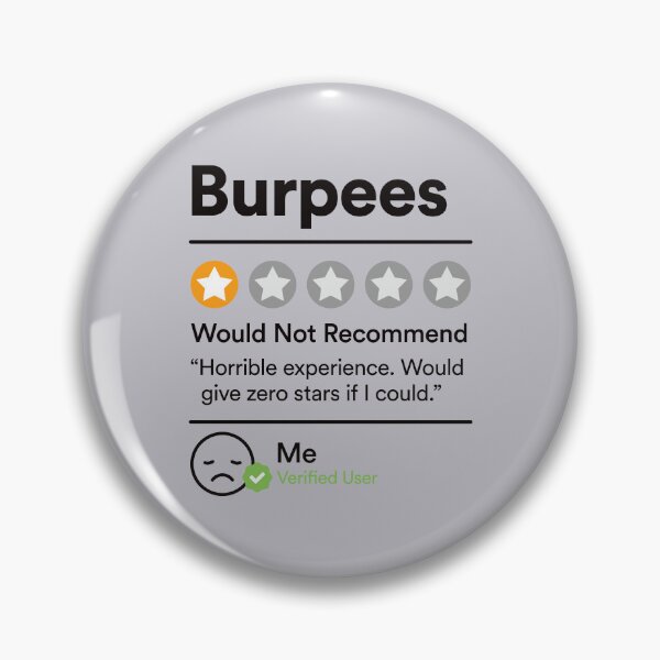 Item preview, Burpees Stars Rating | Fitness Collection designed and sold by monkeybusiness.pt.