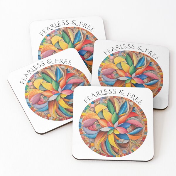 Item preview, Fearless & Free Vivid Color Pattern Design designed and sold by Our Bible Journey.