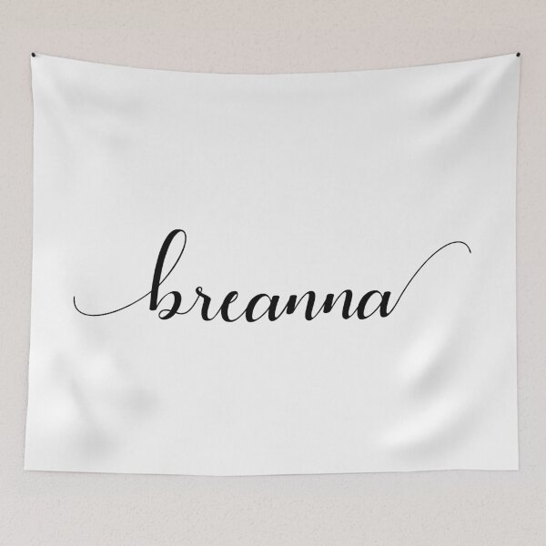 Item preview, Breanna - Custom name on delicate black cursive font designed and sold by To the Lua.