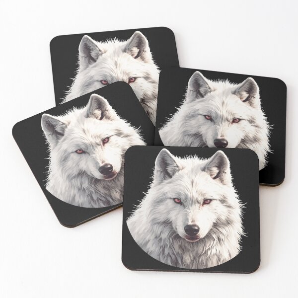 Item preview, Wolf, Big white wolf, White wolf designed and sold by PatternFly.