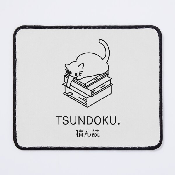 Item preview, "Tsundoku" with Bookworm Kawaii Cat Japanese Minimalist Simple Art designed and sold by Neroaida.