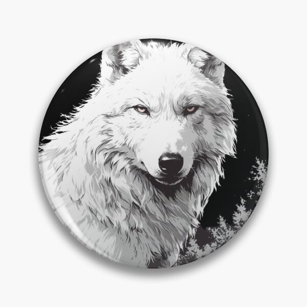 Item preview, Wolf, Big white wolf, White wolf designed and sold by PatternFly.